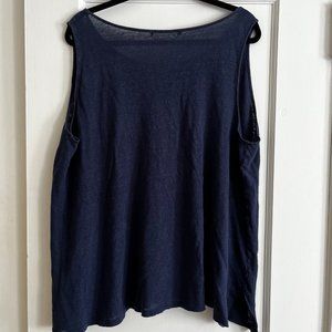 Woven-cotton tank, like linen - lightweight and sheer